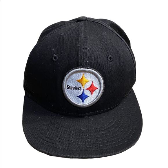 Pittsburgh Steelers Youth Black SnapBack Baseball Hat/Cap - Picture 1 of 7